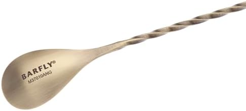 Barfly Standard Bar Spoon, Japanese Style 13 3/16" (33.5 cm), Antique Gold