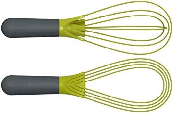 Joseph Joseph CleanForce Garlic Press & Twist Whisk 2-in-1 Collapsible Balloon and Flat Whisk Bundle