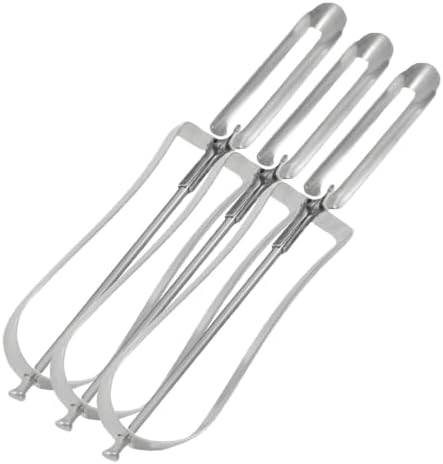 Professional Stainless Steel Peeler - Swivel Blade, Ergonomic Handle, Potato Eye Remover - Commercial Grade Vegetable Peeler for Potatoes, Carrots, Apples - Dishwasher Safe (Pack of 3)