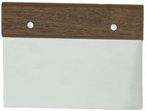 New Wide (5 7/8-Inches) Dough Scraper, Pastry Dough Scraper, Pizza Dough Scraper, Baking Dough Scraper, Wood Handle Stainless Steel, Commercial Grade