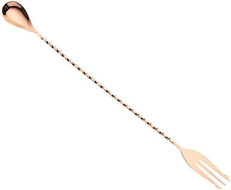 Barfly Fork Bar Spoon, End 12 3/8" (31.5 cm), Copper