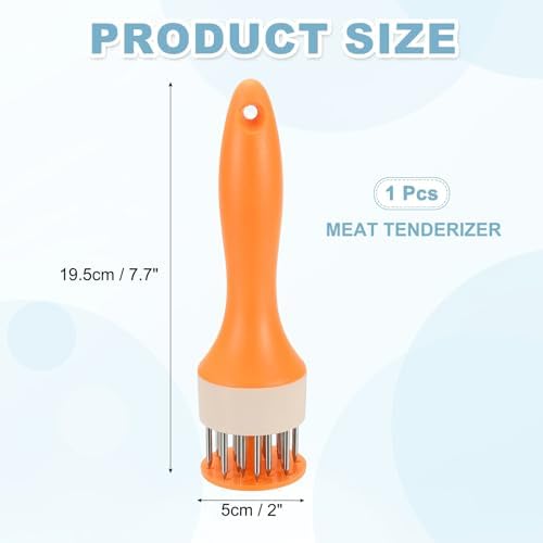 uxcell Meat Tenderizer Tool, 7.7 x 2 Inch Small Meat Tenderizer Mallet for Tenderizing Pork Chicken Steak Fish Grilling BBQ, Yellow