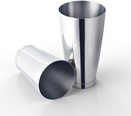 WPHUAW Boston Cocktail Shaker Set, 28 oz & 20 oz Stainless Steel Weighted Shaker Tins, Metal Martini Shaker Drink Mixer for Bartending, Professional Bar Tools for Bartender