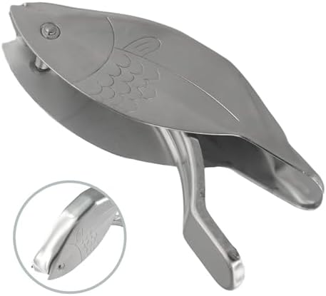 304 Stainless Steel Lemon Juicer Squeezer with Fish Shape Design for Kitchen and Home Use Manual Hand Press Citrus Extractor for Oranges and Limes Easy to Clean and Portable(1PCS)