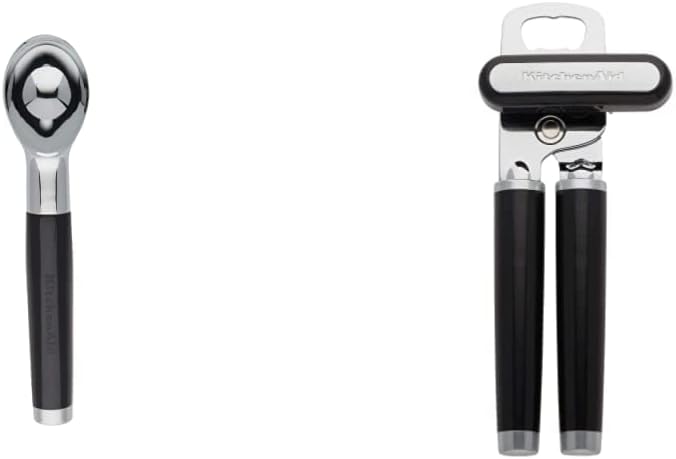 KitchenAid Classic Ice Cream Scoop + Can Opener/Bottle Opener Bundle (Black)