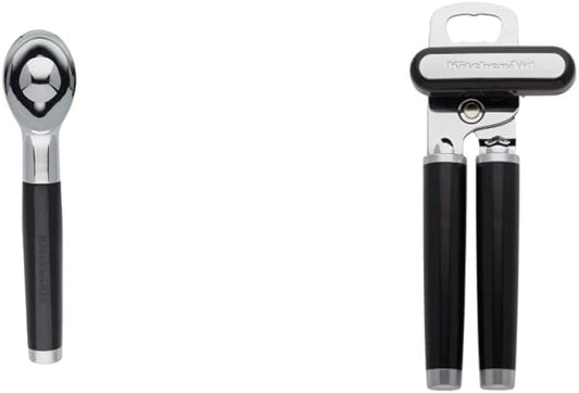 KitchenAid Classic Ice Cream Scoop + Can Opener/Bottle Opener Bundle (Black)