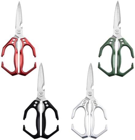 All Metal Kitchen Scissors for Food Heavy Duty Cooking Shears for Poultry Meat Sea Food Veagetable all Purpose Dishwasher Safe