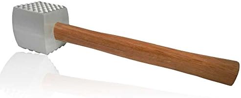 TrueCraftware Meat Tenderizer with Wooden Handle - 10 1/2 Inches