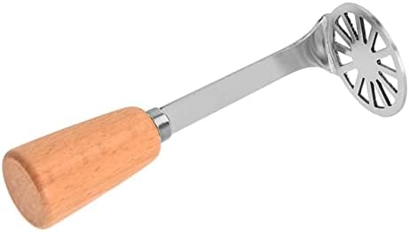 Potato Masher, 304 Stainless Steel Masher Potato Masher Ricer with Handle Metal Masher Kitchen Tool for Pressing Mashed Potatoes, Fruits Puree and Vegetables Puree