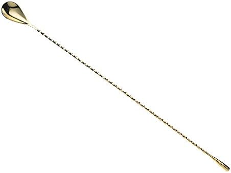 Barfly Teardrop Bar Spoon, End 15 3/4" (40 cm), Gold