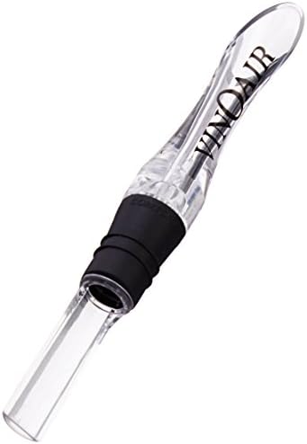 Cork Pops Clear Giovanni VinOair Wine Aerator and Non Drip Spout, 5.75