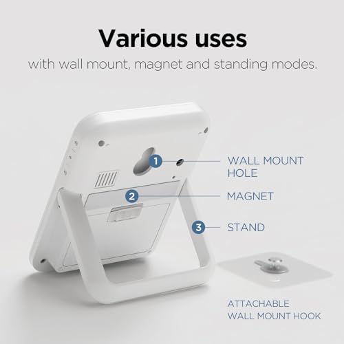 mooas Timer Ring Visual Multi Clock Timer, Bathroom, Shower, Waterproof