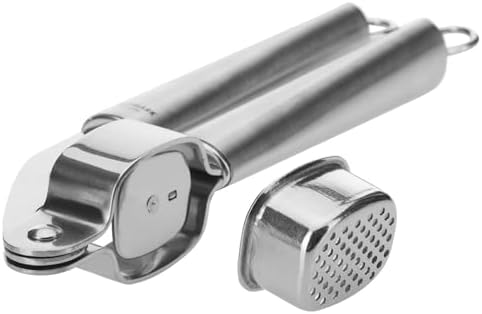 Westmark 18362270 Stainless Steel Garlic Press, Does It Right the First Time, Silver/Gray