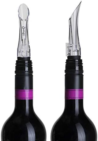 Cork Pops Nicholas VinOair Wine Aerator, Black, 6 Inch