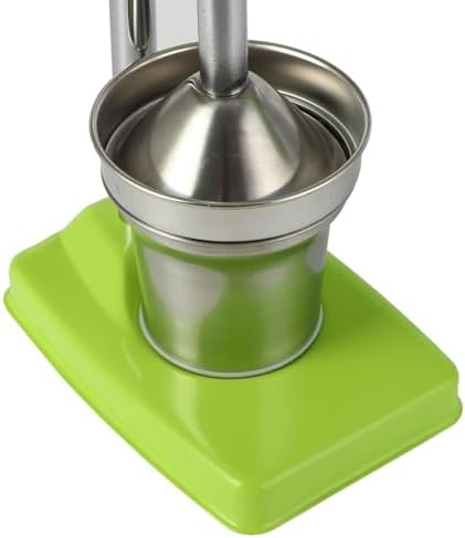 Cast Iron Juicer Hand Press,Effective Stainless Steel Manual Juicer Fruit Squeezer, Heavy Duty Hand Press Juice Extractor for Fresh Lemonade Orange Juice,Home and Kitchen (Silver)