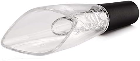 Wine Aerator Pourer – Instantly Aerates Wine While Pouring, Smooth Drip-Free Flow, Reusable Acrylic and Silicone Wine Decanter Spout for Home Bar and Entertaining