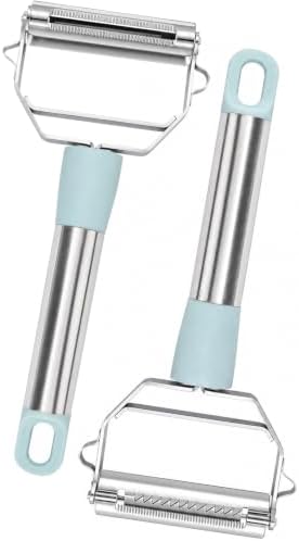 2 PCS Y-Shaped Vegetable Peelers for Kitchen 3-in-1 Peeler Shredder Set