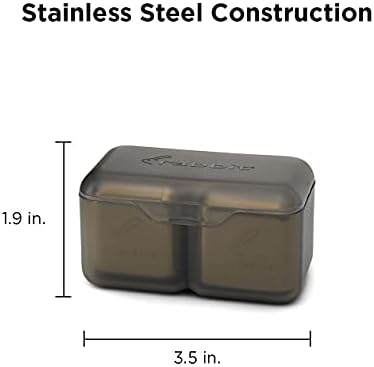 Rabbit Jumbo Chilling Stones - Premium Stainless Steel Whiskey Rocks for Chilling Fine Spirits and Beverages, Reusable Drink Cooling Stones with Storage Case