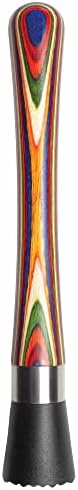 Baltique Marrakesh Muddler for Cocktails, Colorful Wood Handle, Nylon Head