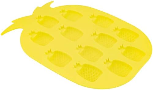 Pineapple Shaped Ice Cube Tray, Yellow - Fairly Odd Novelties - Funny Tropical Fruit Drink Ice Molds