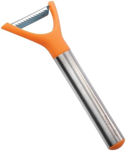 Progressive International Orange and Stainless Steel Julienne Peeler