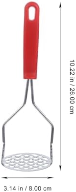 STOBAZA Stainless Steel Potato Press Manual Masher for Potatoes Sweet Potatoes Yams and Pumpkin Non-Slip Handle with Hanging Hole Kitchen Tool