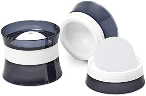 Zoku Ice Sphere Molds, Stackable Easy-Release, 2.5-Inch, Set of 2, Black