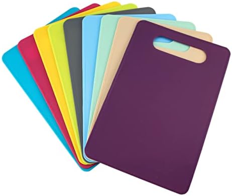 6Pcs Mini PP Plastic Cutting Boards with Hanging Hole and Handle