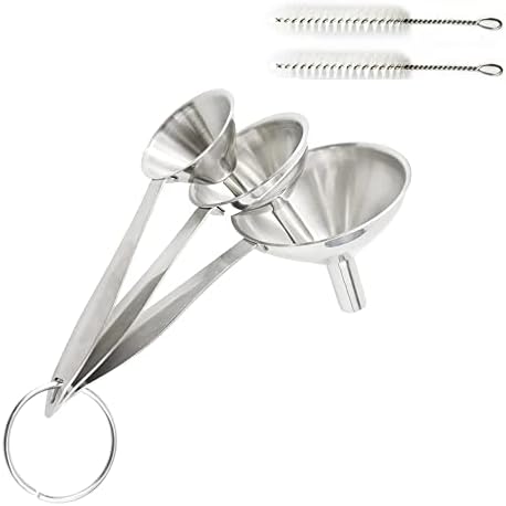 Stainless Steel Kitchen Funnel 3 Pcs Integrated Liquid Dispenser Set