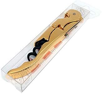 Pulltap's Genuine Slider 900 Waiter's Corkscrew – Double-Hinged Wine Key with Sliding Foil Cutter – Patented Design – Made in Spain – Oro (Gold 24K Full Gold)