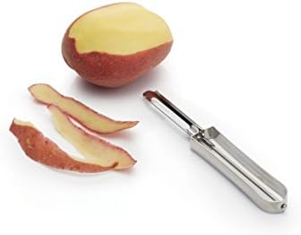 KitchenCraft Swivel Potato Peeler with Blemish Remover, Ideal for Fruit and Veg Peeling, Stainless Steel, 17 cm