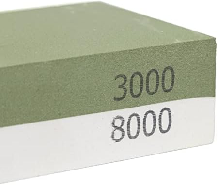 NEIKO 54003A Whetstone, Knife Sharpening Stone, 3000 & 8000 Grit, Coarse, 2 Side Sharpener Stone, Water Sharpening Stone Set, Scissor, Blade, Kitchen Knife Sharpener Stone, Wet Stone Sharpening Kit