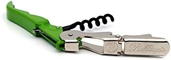 Pulltap's Genuine Slider 900 Waiter's Corkscrew – Double-Hinged Wine Key with Sliding Foil Cutter – Patented Design – Made in Spain – Verde Limón (Lemon Green)