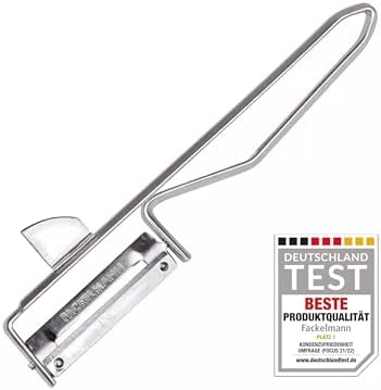 Fackelmann 5.9" Stainless Steel Universal Peeler With Potato Eye Remover, Silver