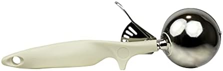 Ivory-Colored-Handle Ice Cream Disher 3-1/4 Ounce (Size 10)