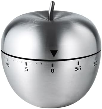 Cute Egg Shape Kitchen Timer, 60 Minute Mechanical Countdown Timer, Wind Up Cooking Timer with Loud Alarm, No Battery Needed, Visual Timer for Kids Classroom Baking and Home Use