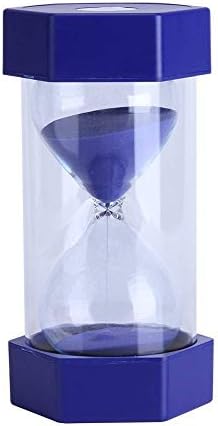 Decorative Hourglass Sand Timer Set, 1-30 Minute, Green Glass, Time Management Tool for Home Office Desk Decor, Modern Kitchen Timer