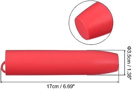 uxcell Silicone Garlic Peeler Tube, 2Pcs Garlic Roller Peeling Tube Cloves Skin Remover for Kitchen Tools, Red