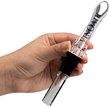 Cork Pops Nicholas VinOair Wine Aerator, Black, 6 Inch