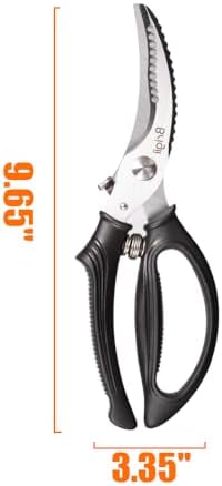 Brigii Kitchen Shears, Heavy Duty Poultry Shears, Stainless Steel Scissors