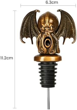 Pour People's Market Cthulhu Wine Aerator - Decanter Pour Spout - Wine Accessories - Red Wine - Liquor - Great for Halloween and Wine Parties - Unique Goth or Christmas Gift for Wine Lovers