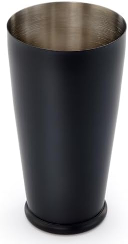Barfly Cocktail Shaker with Weighted Bottom, Deluxe 28 oz, Matte Black