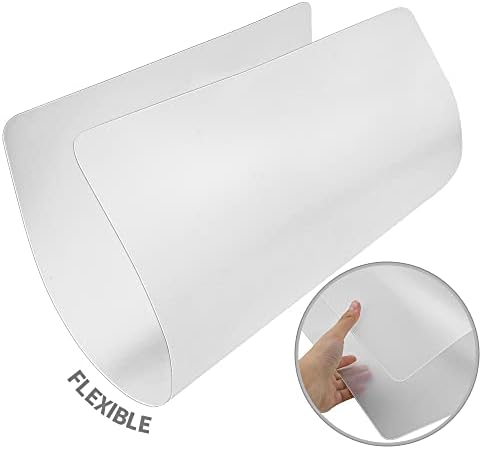 15 Pack Plastic Cutting Mats, Frosted Clear Flexible Kitchen Cutting Board, Plastic Placemats Table Mats, 17 x 11 Inches