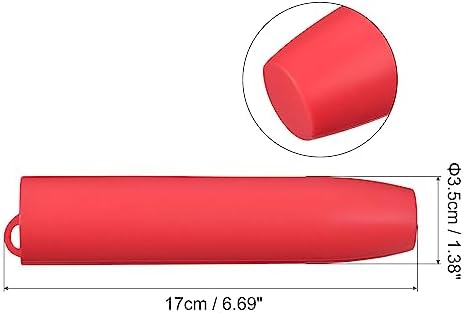 uxcell Silicone Garlic Peeler Tube, 3Pcs Garlic Roller Peeling Tube, Easy Quick to Peel Garlic Slicer Kitchen Tool for Peeling Garlic, Red