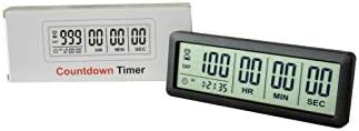 Digital 999 Days Countdown Timer Display time for Retirement Vacation Exam Wedding lab Kitchen Project Meeting(2C Batteries Included)/Black