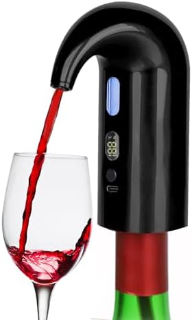 Electric Wine Aerator Pourer,Portable One-Touch Wine Decanter With TYPE C
