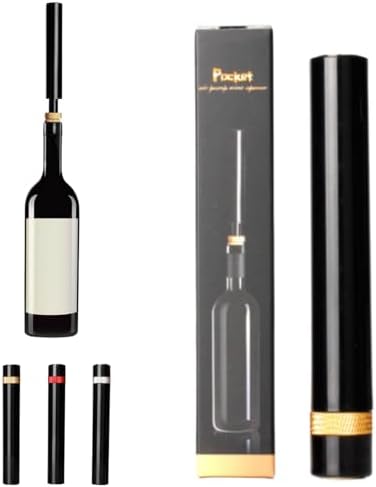 Wine Opener, MIni Wine Opener, Travel Portable Pocket Air Pressure Pump Wine Bottle Opener, Travel Porta for Home, Restaurant, Party (Gold)