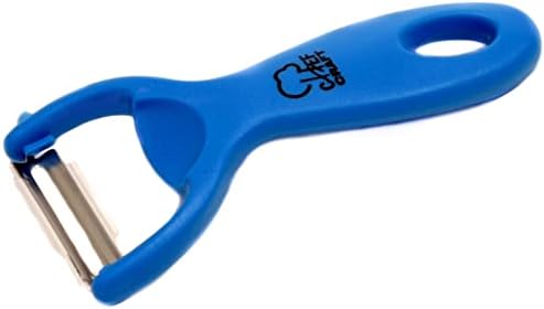 Chef Craft Classic Stainless Steel Blade with Plastic Handle Vegetable Peeler, 5.5 inch, Blue