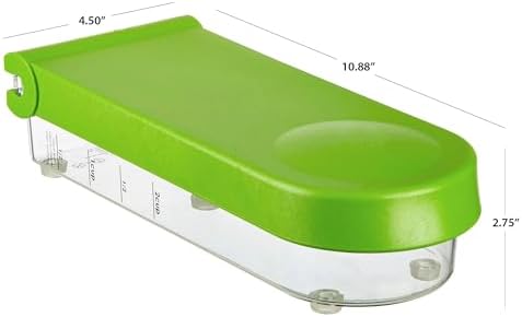Onion Chopper and Dicer - Anti-Tear Vegetable Chopper, 2-Cup Capacity with Clear Measuring Base, Non-Skid Feet, Dishwasher Safe & Cleaning Tool Included