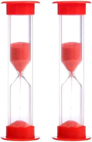 PROLOSO 30 Sec Sand Timer Hourglass Sandglass Clock Countdown Bulk Toy Set Timers for Kids Games Classroom School Prize Party Favors Pack of 20 (red Sand)